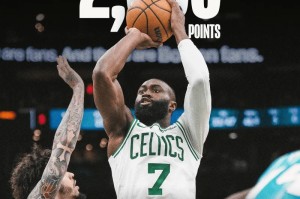 星空体育网站-凯尔特人官方分享海报：杰伦-布朗生涯首次单赛季砍下2000分